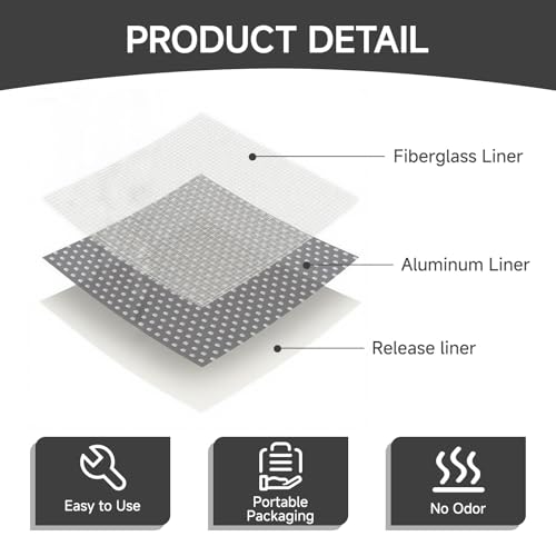 19 PCS Wall Repair Patch Kit, Aluminum Drywall Repair Patch Kit for Small/Large Holes, 2/4/6/8 Inch Self-Adhesive Metal Wall Patches with Scraper Sandpapers Gloves, Quick Fix Plaster