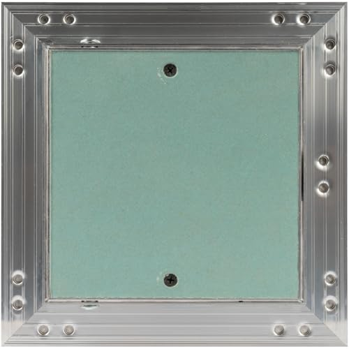 6" x 6" Waterproof Drywall Access Panel, Tileable and Paintable Ceiling and Wall Access Panel for Drywall, Wire Cover for Wall Covering Panels, Push to Open, Flush-Mount Wall Hole Cover - size: 6x6 Inch