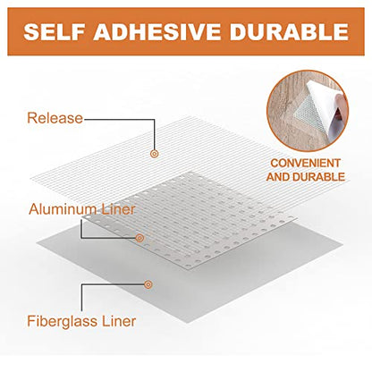 Boncart Drywall Repair Kit,Drywall Patch Repair Kit,2/4/6/8inch Self Adhesive Repair Patch,Quick Repair Drywall Large Holes - style: Wall Patch 2/4/6/8inch x2