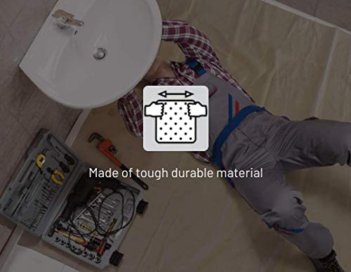 8 oz Canvas Safety Drop Cloth, 3.5' x 12' - size: 3.5X12, style: 8 oz