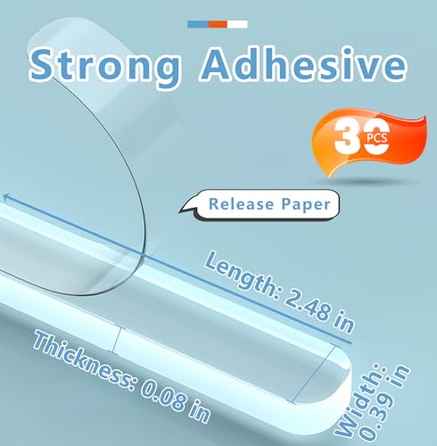 ZOMPAGO Clear Silicone Cabinet Bumpers 30 Pcs - Self-Adhesive Sound Dampening Pads, Furniture Protectors & Non-Slip Anti-Slip Pads for Drawers, Table Tops, Hardwood Floors, Chair Legs, Wall Protection - size: 30 PCS