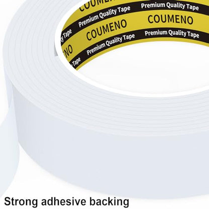 Single-Sided Adhesive EVA Foam Tape 1in x 9.84FT,White Foam Weather Stripping,Door Seal & Window Insulation Tape,Waterproof Sound Proof Seal Strip for Doors,Windows,Garage Door & Gap Sealing - size: 1in x 9.84FT