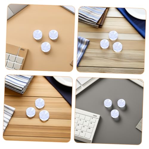 STOBOK 16pcs Table Top Bumper: Anti Slide and Scratch 30 Mm Transparent Non-Adhesive Rubber Pads for Table Top Spacer to Avoid The Movement of Glass - size: 3.00X3.00X1.00CM