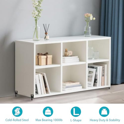2.2" L Shaped Furniture Levelers Legs, 4 Pcs Adjustable Feet Levelers for Furniture,Heavy Duty for Wardrobe, Cabinet