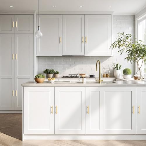 5Pack Hole Centers 2.5inch(64mm) Gold Champagne Cabinet Handles T Shaped Kitchen Cabinet Pulls Hardware Pull Handle for Cabinets Dressers 4inch Total Length - color: Champagne Gold, size: Hole Centers: 2.5inch