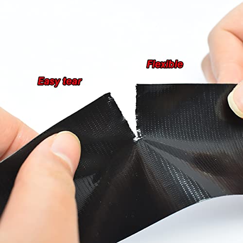 XUXU 2 Pack Black Duct Tape Heavy Duty Waterproof, Strong Adhesive Duct Tape Bulk for Indoor Outdoor Repairs, 40 Yards x 2 Inch Total