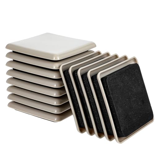 3.5 Inch Furniture Sliders, 20pcs Sliders for Moving Furniture, Heavy-Duty Furniture Movers Sliders for Carpet, Couch Sliders Protect Carpet Surface and Easily Move Furniture.
