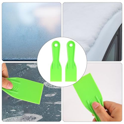 6pcs Plastic Putty Knife, Flexible Putty Scraper Wall Scraper Accessory for Repair Spackling Patching Plastering and Painting(Green) - color: Green