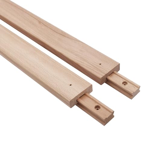Wooden Drawer Slides 40cm Classic Wood Center Guide Track (15-3/4'') - size: 15-3/4''