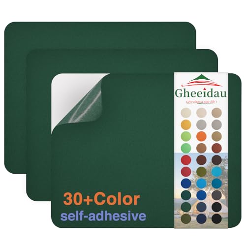 Gheeidau Canvas Repair Patch 9×11 Inch 3Pcs Waterproof Self-Adhesive Fabric Repair Patch for Tents,Boat Cover,Pop Up Canopy,Patio,Bags,Car Seats,Sofas,Furniture Cover(Dark Green) - color: Dark Green, size: 9"×11"×3PCS