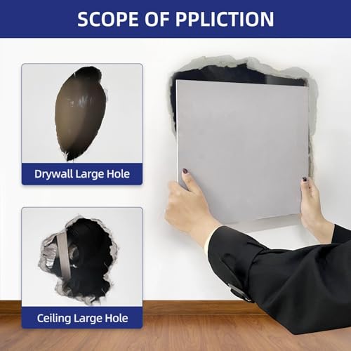 Drywall Repair Kit,Drywall Repair Panel 20” x20“,Drywall Patch Kit for Large Hole,Sheetrock Repair Kit,Wall Surface Large Hole Fill Quick and Easy Solution - style: 20" Professional Kit