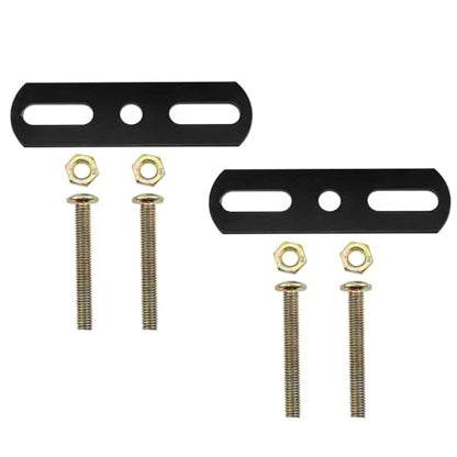 Metal Mending Plate Steel Bed Frame Maintenance Kit with Bolts for Repairing Fixed Bed Frame Center Leg Plank Reinforcement Straight Auxiliary Assembly Parts 2 Set