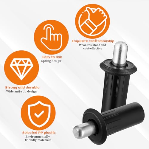 8 Pieces Spring Door Pin Cabinet Door Repair Pins Damper Replacement Repair Pins Plastic Shutter Loaded Furniture Fittings Connector Spring Parts