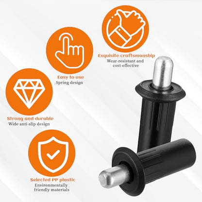 8 Pieces Spring Door Pin Cabinet Door Repair Pins Damper Replacement Repair Pins Plastic Shutter Loaded Furniture Fittings Connector Spring Parts