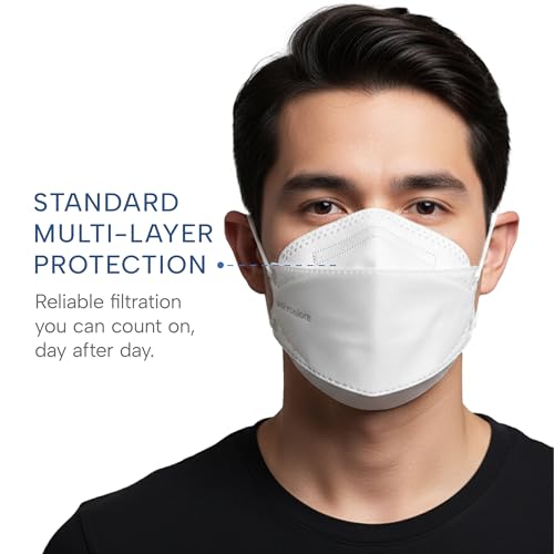 Well Before Welcome Series 3D KN95 Face Mask, Regular, Pack of 50 - color: White