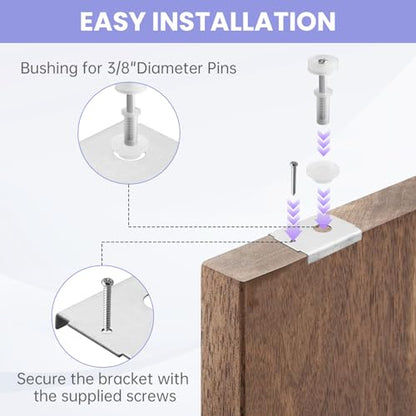 N 7192 Bi-fold Door Repair Bracket and N 7266 Bi-Fold Door Top Pivot and Guide Wheel, Bifold Closet Door Hardware Repair Part, Top or Bottom Mount