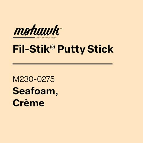 Mohawk Fil-Stik, Wax Putty Stick for Wood Repair, Seafoam, Creme, M230-0275, 1 Count - color: Seafoam Cream