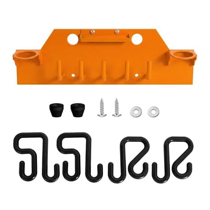 Heavy Duty Lineman Tool Board for Bucket Trucks | 1000 lbs Capacity Tool Organizer with 2" & 3" Aerial Bucket Hooks, Linework Truck Accessories for Linemen