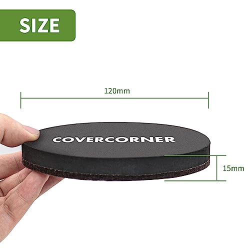 Furniture Sliders for Hardwood Floors 8 PCS - 4 3/4 inch Sliders for Moving Furniture – Felt Furniture Pads for Hardwood Floors Brown - size: 8 PCS 4 3/4" Brown