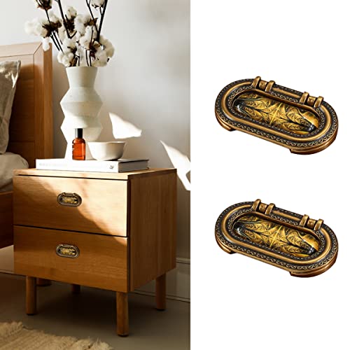 2-1/2" Zinc Alloy Cabinet Pulls Furniture Knobs Sunset Pattern Cupboard Handle Drawer Pulls Solid Metal Kitchen Hardware Handles for Cabinet Drawer Wardrobe (2pcs/Set) - color: Sunset, size: 2-1/2 Inch