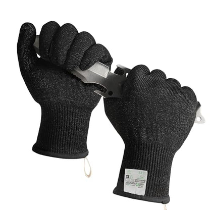 Schwer 2 Pairs ANSI A7 Cut Resistant Gloves, Mandoline Glove for Kitchen, Breathable & Comfortable, Food Grade Cutting Gloves for Meat Cutting, Fish Processing, Carving, and Shelling, PR1509, XXL - size: XX-Large
