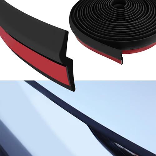 Windshield Rubber Seal Strip Weather Strip,13Ft Z-Shape Automotive Weather Stripping Door Seal, Leak Sound Proofing Car Weather Stripping Self-Adhesive Rubber Edge Trim Molding Weatherstrip