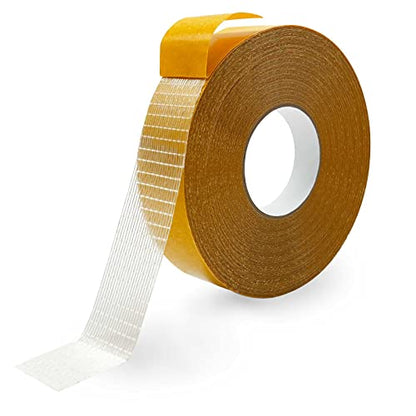 Birllaid Fabric Tape Multifunctional Double Sided Tape,Clear Tape for Clothes,Double Stick Carpet Tape Heavy Duty 1inchx66FT 20m High Stickness Strong 2 Sided Tape - size: 1inchx66FT(20m)