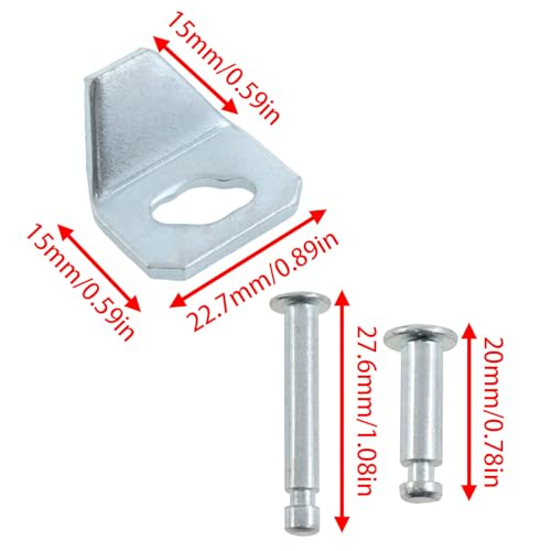 Lovelysp 2pcs Door Panel Repair kit 4pcs Long Replacement pins 4pcs Short Replacement Parts pins Screen Door Closing Device Screen Repair kit