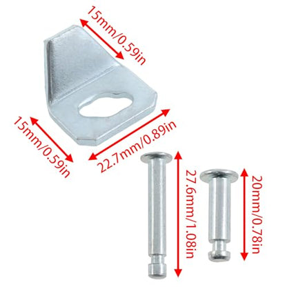 Lovelysp 2pcs Door Panel Repair kit 4pcs Long Replacement pins 4pcs Short Replacement Parts pins Screen Door Closing Device Screen Repair kit