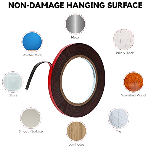 HPP Double Sided Tape, Heavy Duty Tape, Strong and Permanent for Outdoor and Indoor (0.25in x 16ft) - size: 0.25in x 16ft
