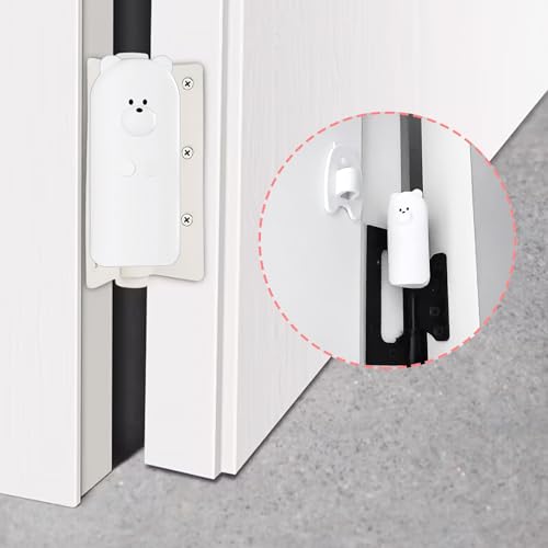 Door Pinch Guard,Slam Stoppers,Soft Stopper Hinge,Hanging Rubber Wedge,White,2PCS - color: Whitex2