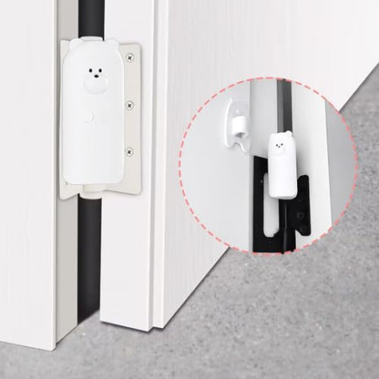 Door Pinch Guard,Slam Stoppers,Soft Stopper Hinge,Hanging Rubber Wedge,White,2PCS - color: Whitex2