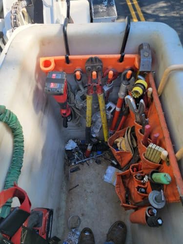The Big Rack Bucket Truck Tool Organizer and Lineman Tool Board (Bucket Hooks Included)