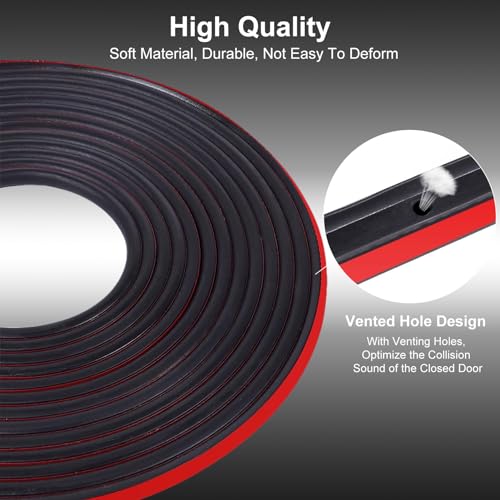 Car Weather Stripping for Tesla Model Y Car Door Rubber Seal Strip Self Adhesive Auto Soundproofing Weatherstrip for Front/Rear Trunk A-Pillar B-Pillar Front/Rear Door - style: For Tesla Model Y