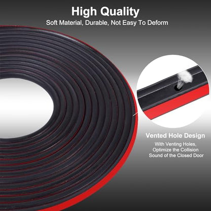 Car Weather Stripping for Tesla Model Y Car Door Rubber Seal Strip Self Adhesive Auto Soundproofing Weatherstrip for Front/Rear Trunk A-Pillar B-Pillar Front/Rear Door - style: For Tesla Model Y