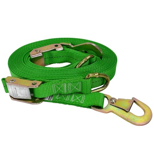 Jameson Ladder Strap Kit for Pole & Tree Climbing, Top & Bottom Ladder Stabilizer Straps, Adjustable Buckles, Heavy-Duty Polyester, 350 lb Rated Safety Tie-Down Set