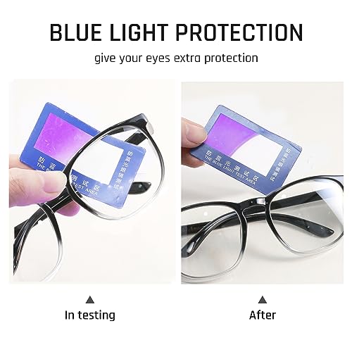 TOREGE Clear Safety Glasses, Upgrade Gradient Safety Goggles Eye Protection With Anti-Fog And Anti-Blue Light Lens, Perfect Alt To Regular Protective Eyewear For Men Women(Gradient Black) - color: Gradient Black