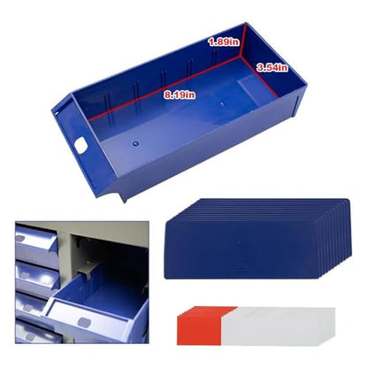 Yeeoy 100 Drawers Parts Cabinet Bolt and Nut Tool Storage Cabinet Part Cabinet Organization Shelves with ABS Material Drawer for Tool Hardware Storage, Grey - size: 100 Drawer