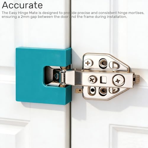 The Easy Hinge Mate – 2 Pack Your Quick Fix for Door Installation, Accurate Door Jamb Hinge Mortise Jig