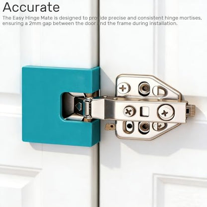 The Easy Hinge Mate – 2 Pack Your Quick Fix for Door Installation, Accurate Door Jamb Hinge Mortise Jig