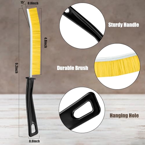 Crevice Cleaning Brush, 3Pcs Hard Bristle Crevice Cleaning Brushes for Household Use, Gap Cleaning Brush, Crevice Brush to Scrub and Clean, Toilet Cleaner Brush, Grout Cleaner Brush