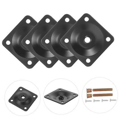 1set Table Leg Connector Flat Mounting Plates for Furniture Repair Heavy-Duty Brackets for to Tables Chairs Sofas More