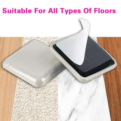 30pcs 1-1/2" Self-Stick Furniture Sliders,Square Small Furniture Sliders for Carpet,Furniture Moving Glides for Furniture-Adhesive Carpet Sliders - size: 30 Pcs 1-1/2" Small Square Self-stick