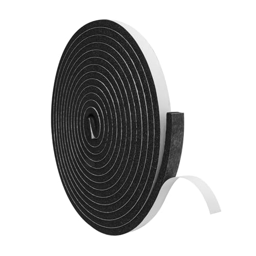 DGSL Foam Insulation Tape, 1/2In x 1/4In x16.5Ft Weather Stripping Door Seal Strip for Doors and Windows,Sliding Doors, Soundproofing Door Seal,Weatherstrip,Air Conditioning Seal Strip - size: 1/2In x 1/4In x16.5Ft