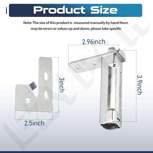 Refrigerator Door Hinge Cartridge Kit - Fits 870837 Right - Heavy Duty Metal Replacement Parts with Complete Matching Screws - Easy Install Hinge Doctor Solution