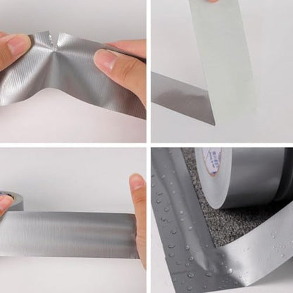 Generic Duct Tape Heavy Duty Waterproof Silver Duct Tape,Heavy-Duty Duct Tape,Strong Adhesive Duct Tape Bulk for Indoor Outdoor Repairs Tear by Hand,Auto Repair and Outdoor Activities, 20mm*10m - size: 20mm*10m