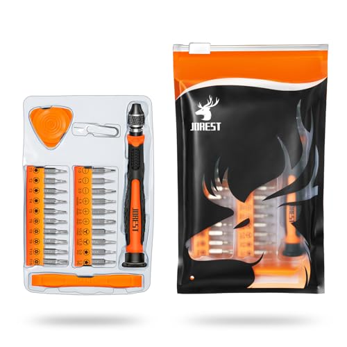 JOREST 24Pcs Small Precision Screwdriver Set with Torx T5 T6 T8 T9, Y00, Star P5, Mini Repair Tool Kit for Macbook, Computer, Laptop, iPhone, PS4 PS5, Xbox, Switch, Eyeglasses, Watch, Ring Doorbell - style: 24 in 1