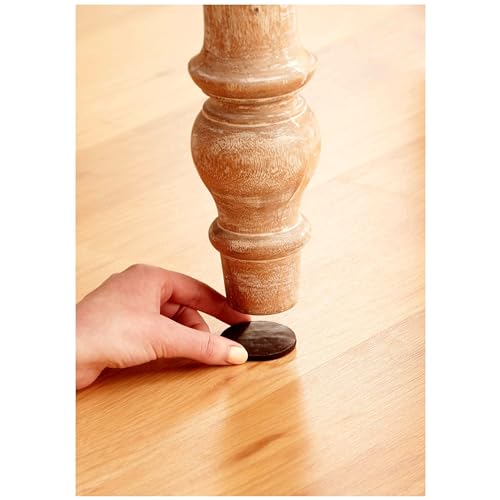 Scotch Felt Pads, Felt Furniture Pads for Protecting Hardwood Floors, Round, Brown, 1.5-in Diameter, 12 Pads - style: 12 Pads