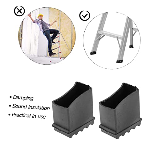 4pcs Non-Slip Stair Treads Covers Slip Mats for Ladder Step Protection Ladder Safety Cover Easy Installation