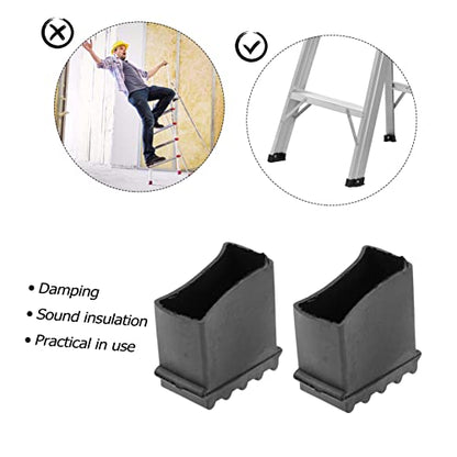 4pcs Non-Slip Stair Treads Covers Slip Mats for Ladder Step Protection Ladder Safety Cover Easy Installation